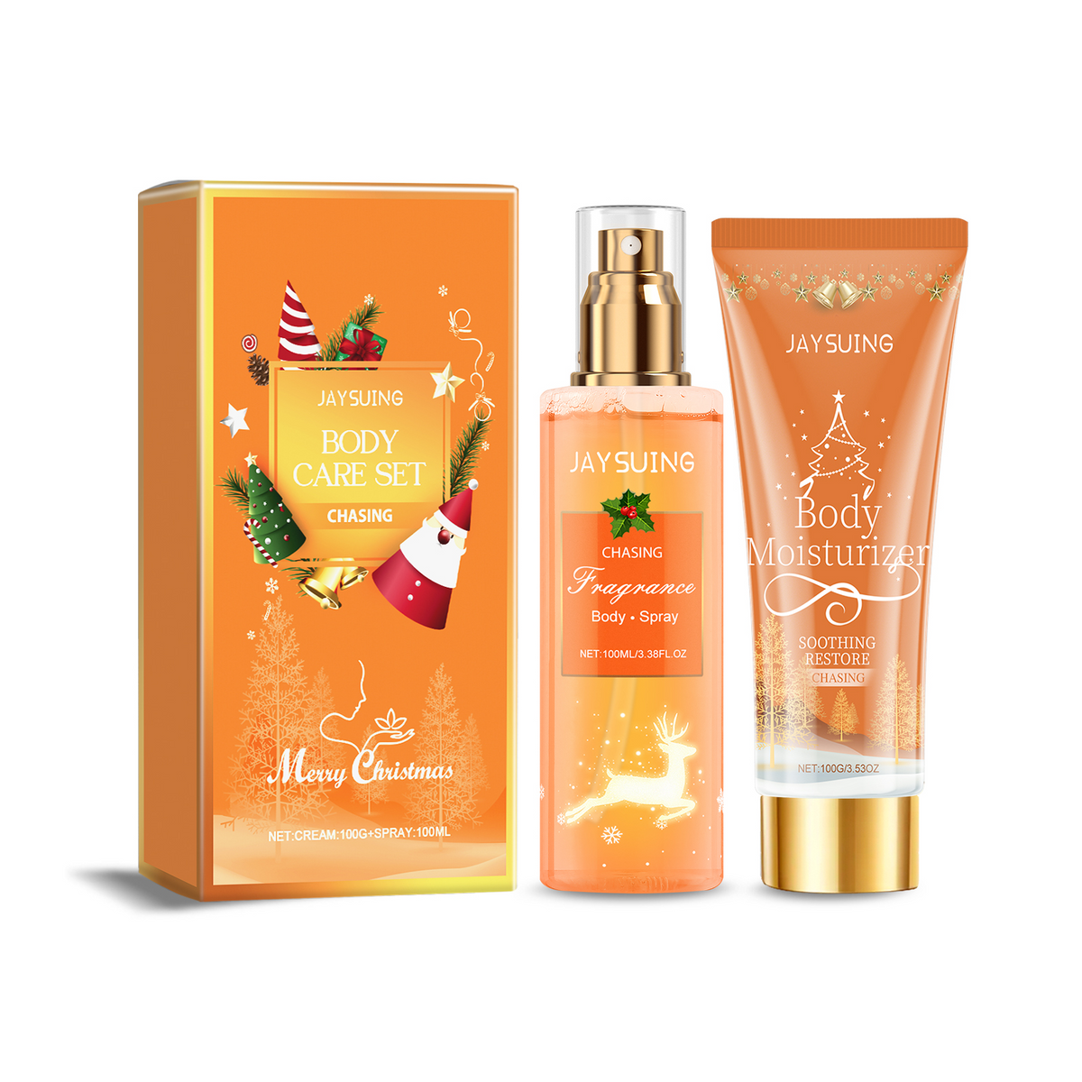 Weihnachts-Körperpflege Geschenkset, Lotion und Body Mist