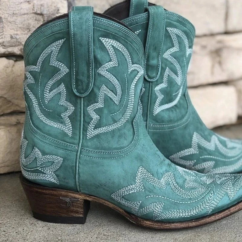 Zwergini-Mode | Bestickte Cowboy-Stiefel