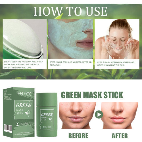 Grüntee Tonerde-Stick mit Kaolin