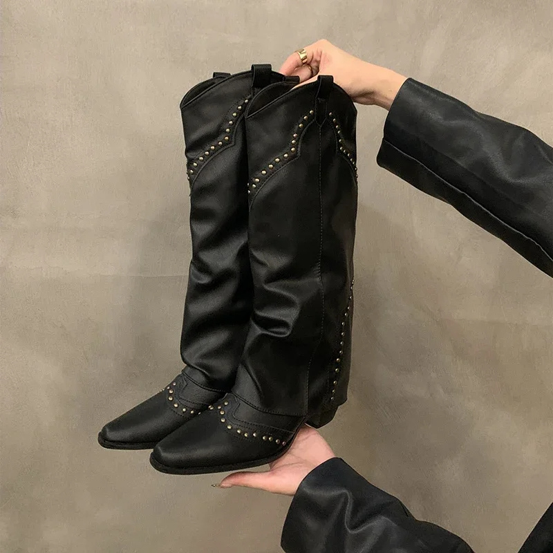 Knöchelstiefel Cowboy Stiefel Damen