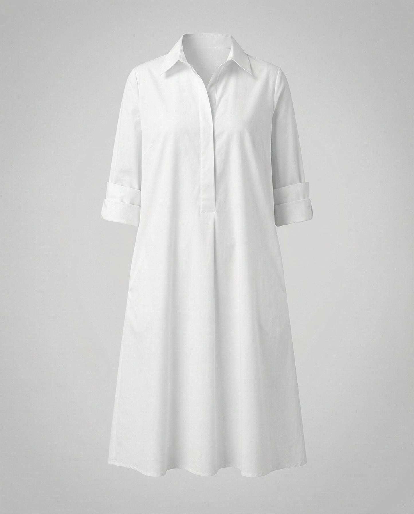 Kleid mit Eleganten langen Ärmeln.