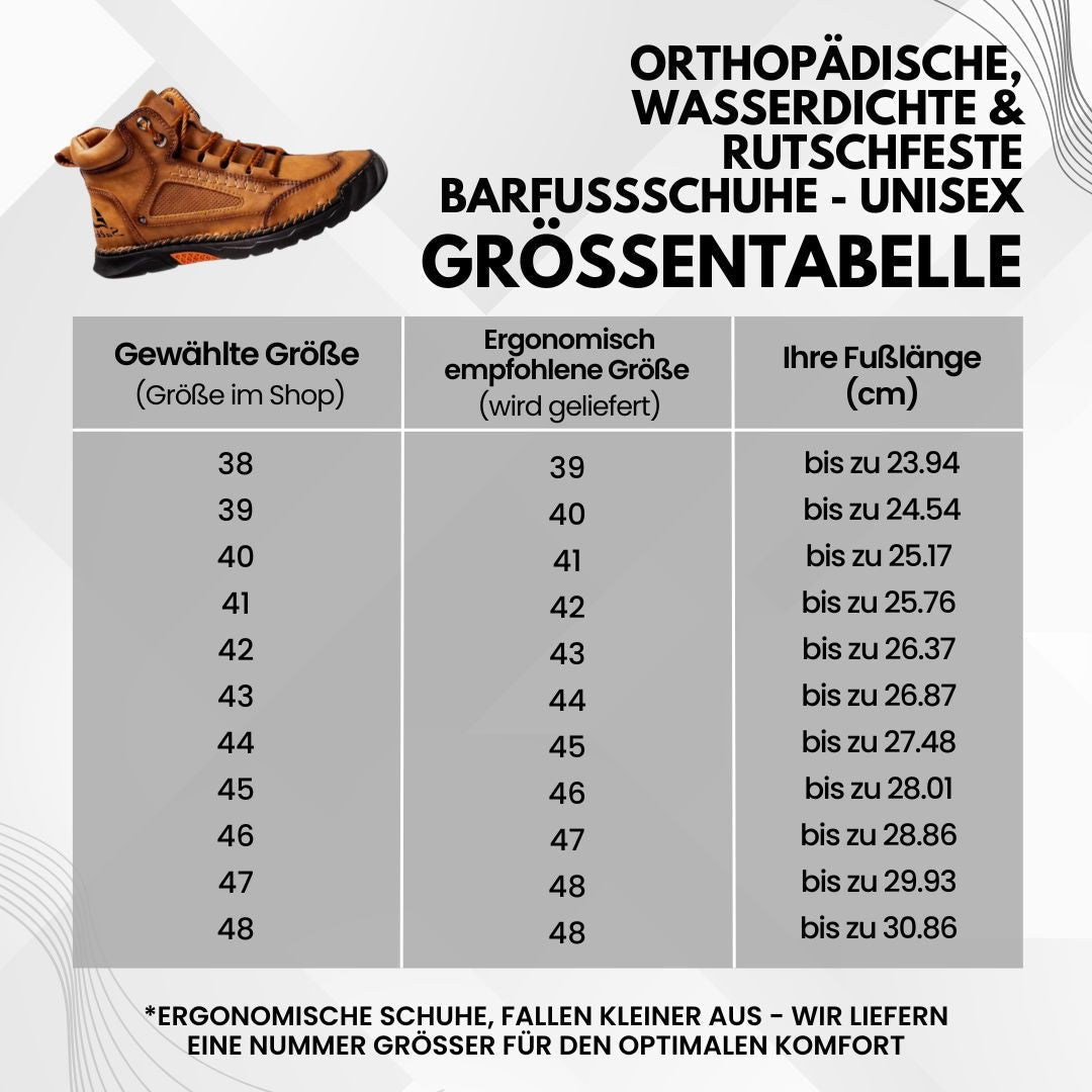 Orthopädische, wasserdichte & rutschfeste schuh