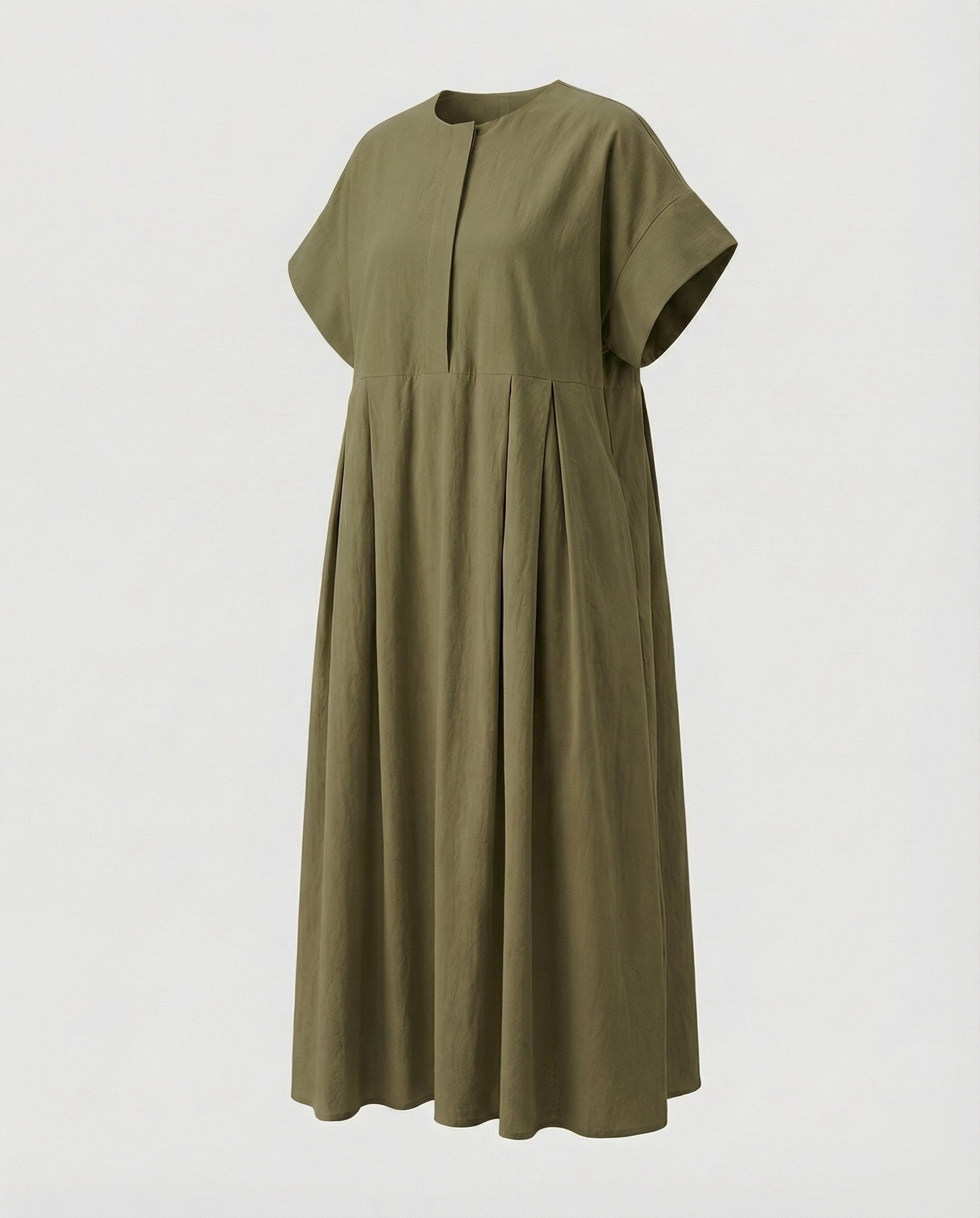 Damen weites Maxikleid mit kastiger Silhouette