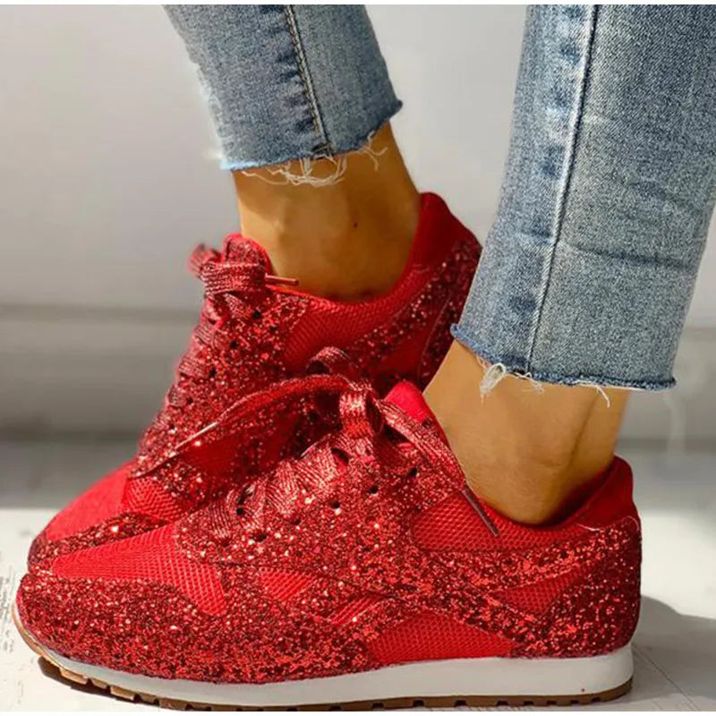 Zwergini-Mode – sportschuhe mit pailletten für damen