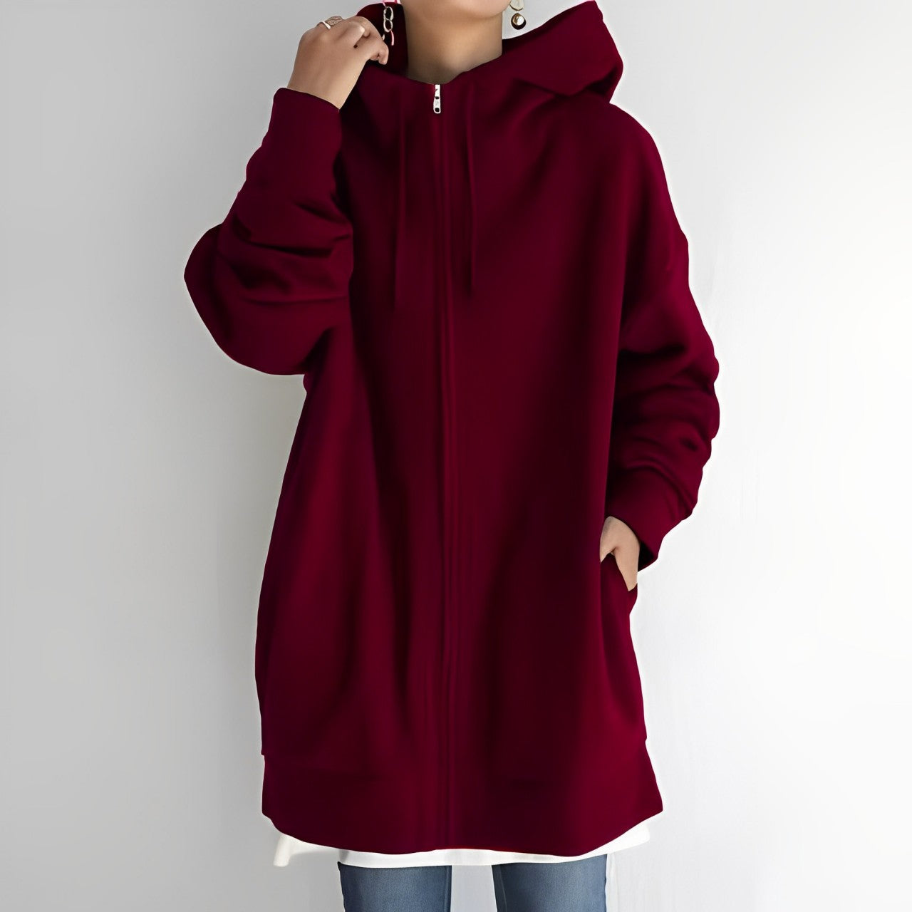 Zwergini-Mode | Fleece-Hoodie mit Reißverschluss