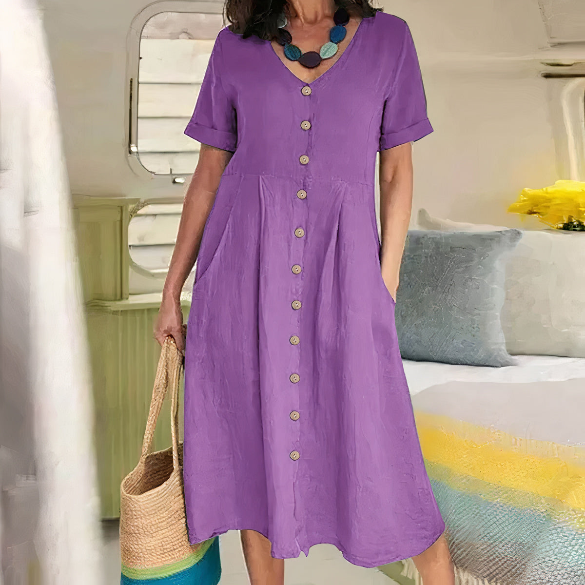 Baumwoll-Kleid - Ester