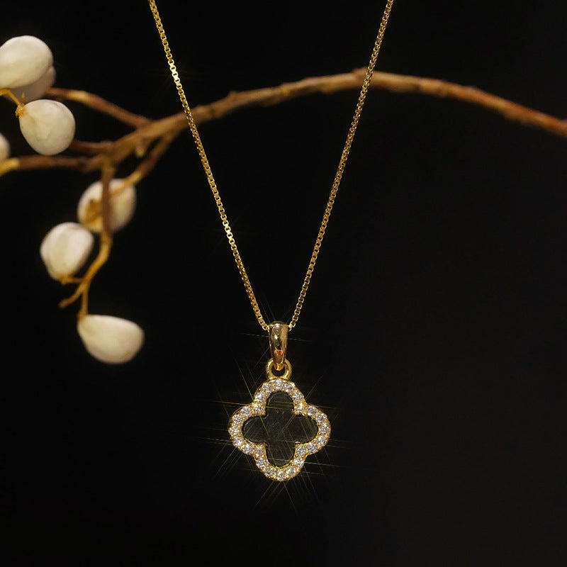 Double Sided Clover Necklace