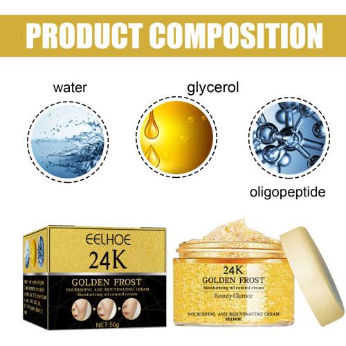 24K Gold Augencreme mit Oligopeptid, 50 g