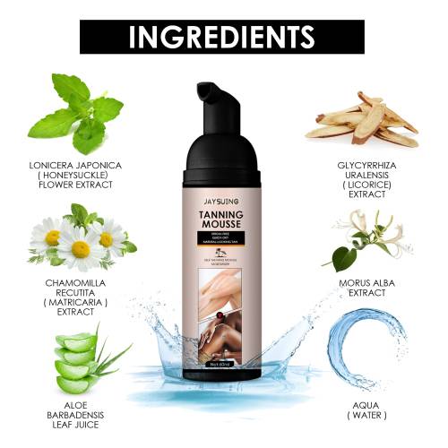 Selbstbräunungsschaum mit Kamille und Geißblatt, 60 ml