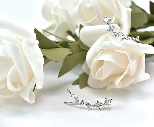 Seven-Star Diamond Stud Earrings