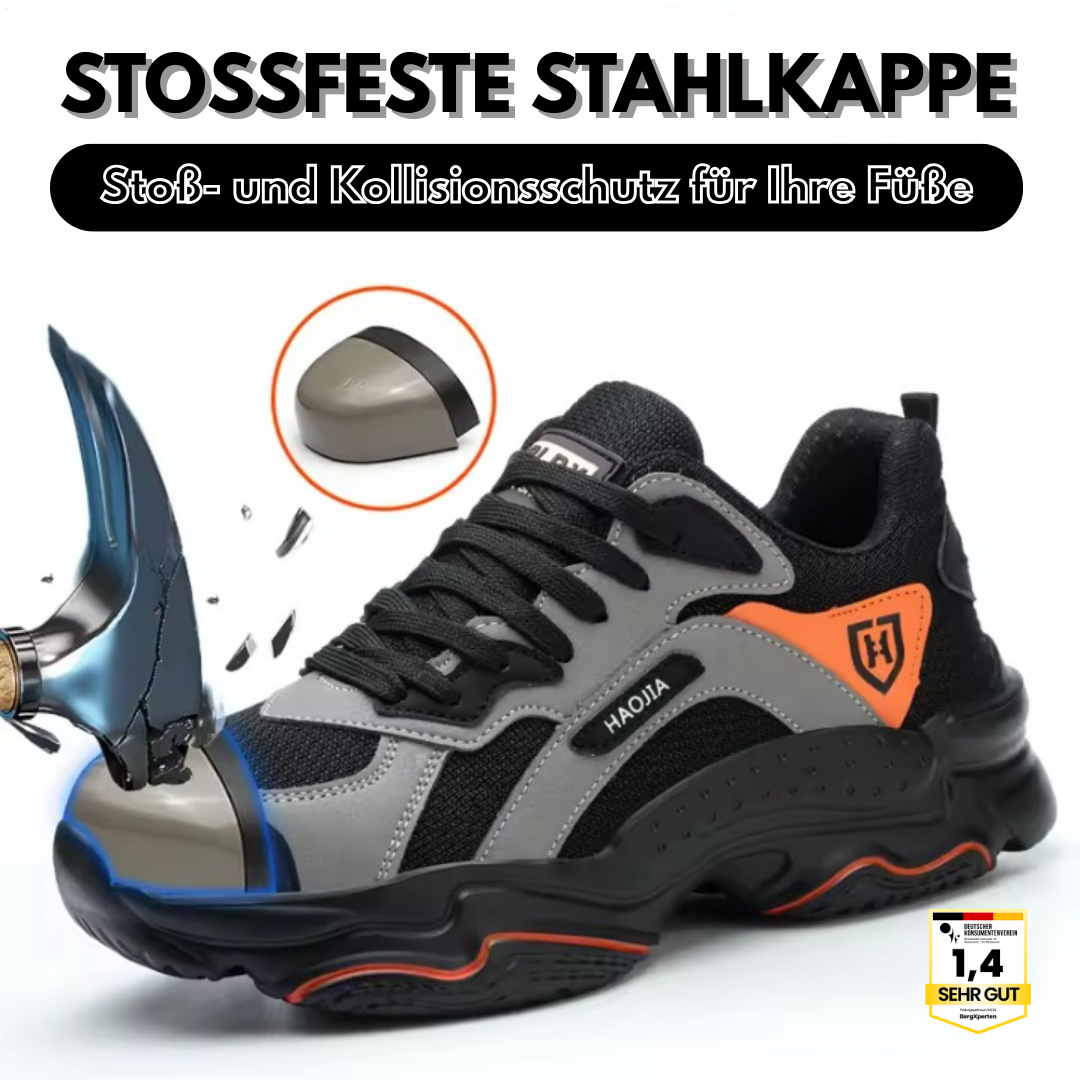 SafeSneak Comfort+ ergonomischer und schmerzlindernder Sicherheitsschuh - Zertifiziert nach EN ISO 20345