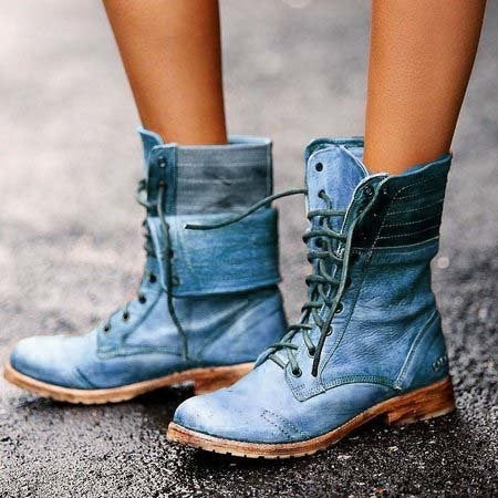 R&BMode | Elegante Stiefel Mit Schnürung Vorne