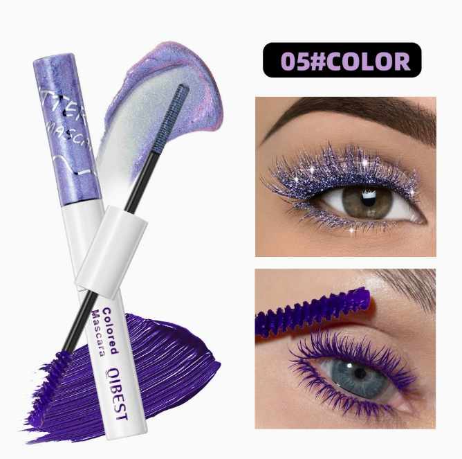 2-in-1 Mascara mit Farbschimmer und Matt-Finish, wasserfest