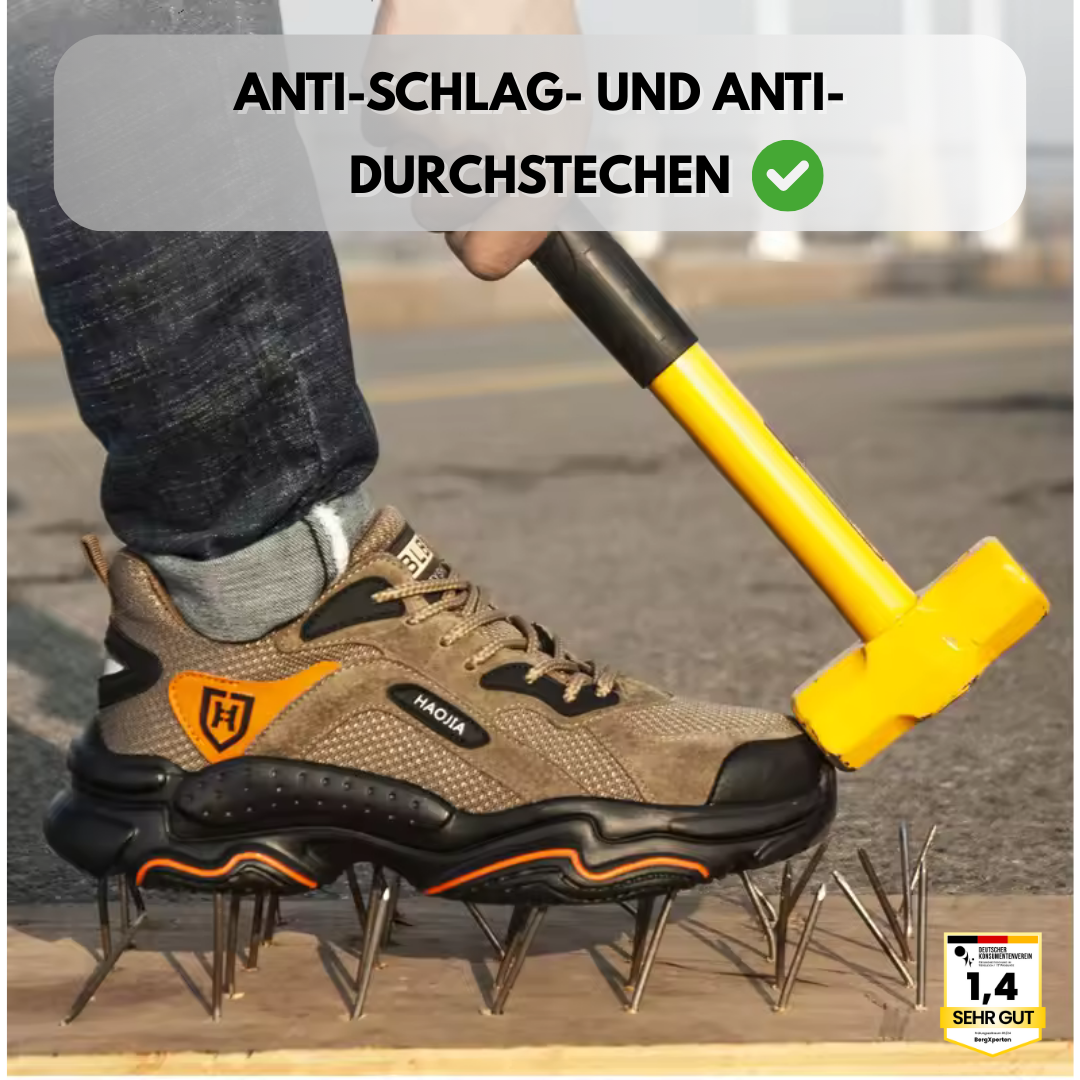 SafeSneak Comfort+ ergonomischer und schmerzlindernder Sicherheitsschuh - Zertifiziert nach EN ISO 20345