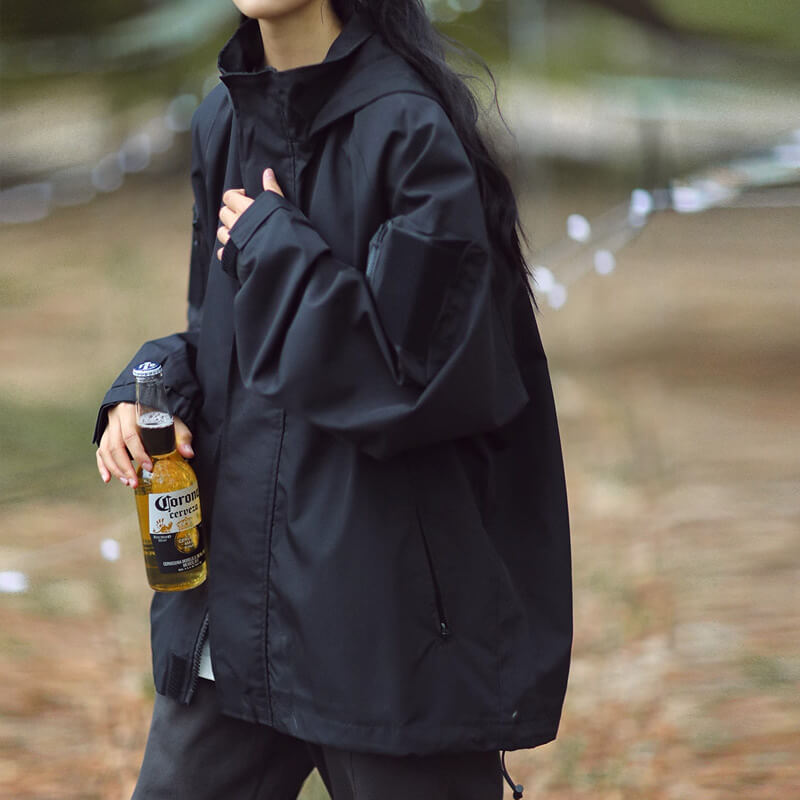 Zwergini-Mode | Übergroße Jacke Mit Reißverschluss