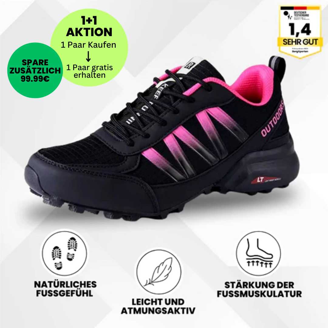 OrthoTrekking Soft - extrem bequeme & schmerzlindernde Trekking u.- Wanderschuhe - UltraSoft - Sonderaktion 1+1 Gratis