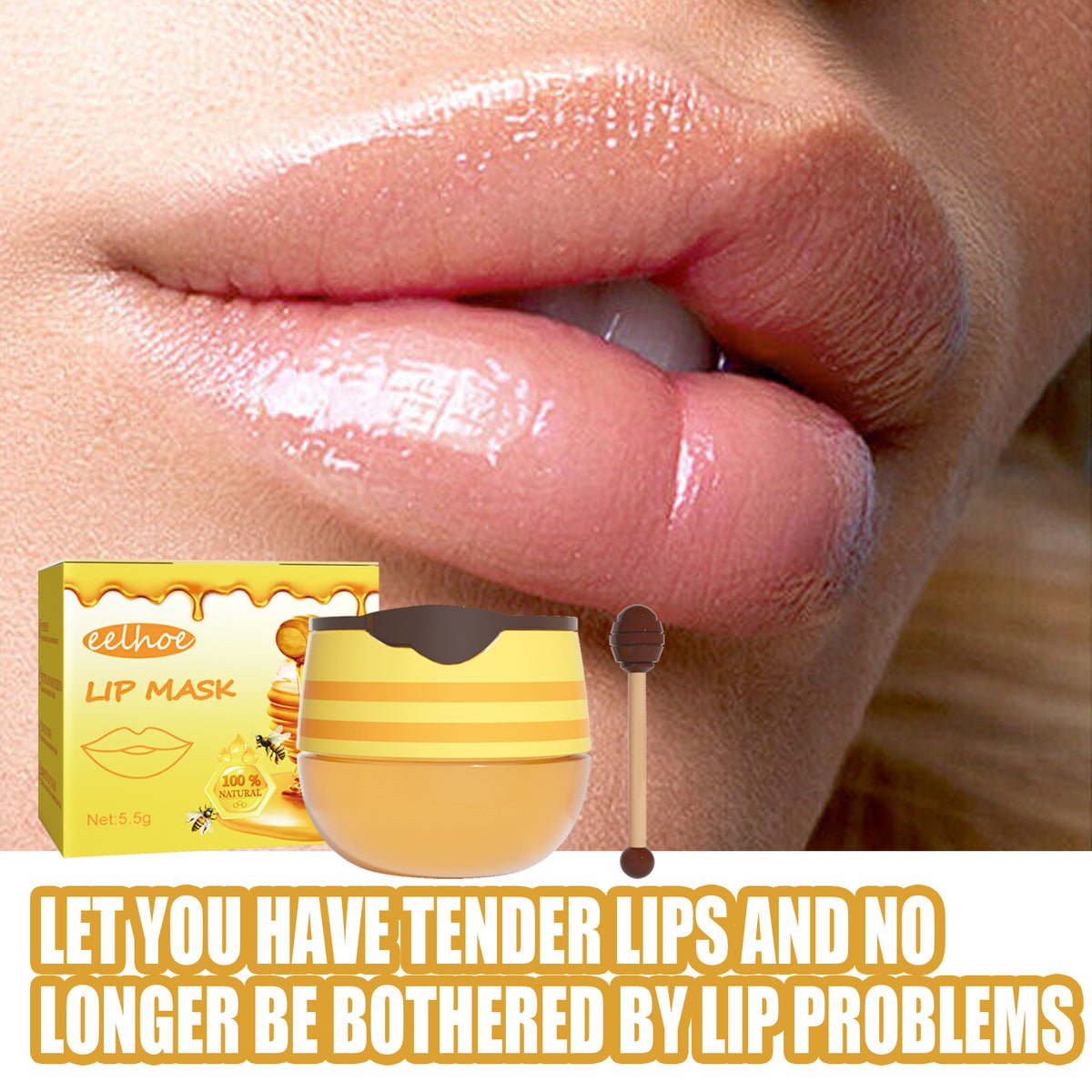 Honig Lippenmaske mit Vitamin E