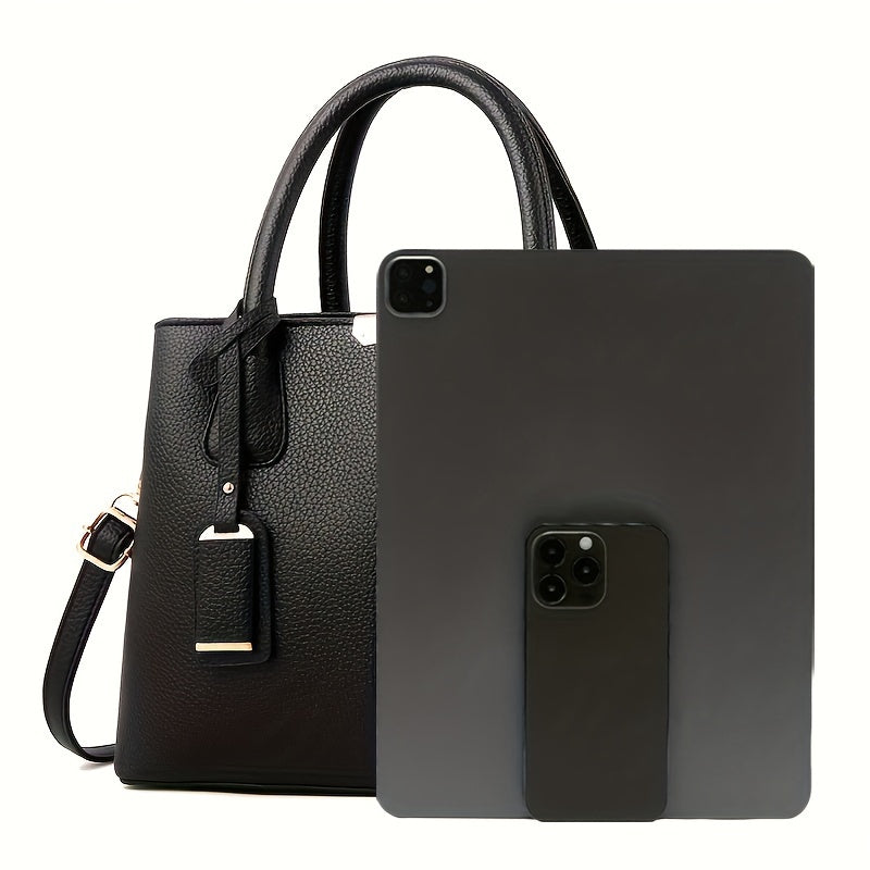 Zwergini-Mode – Schicke All Season Geräumige PU Handtasche für Frauen