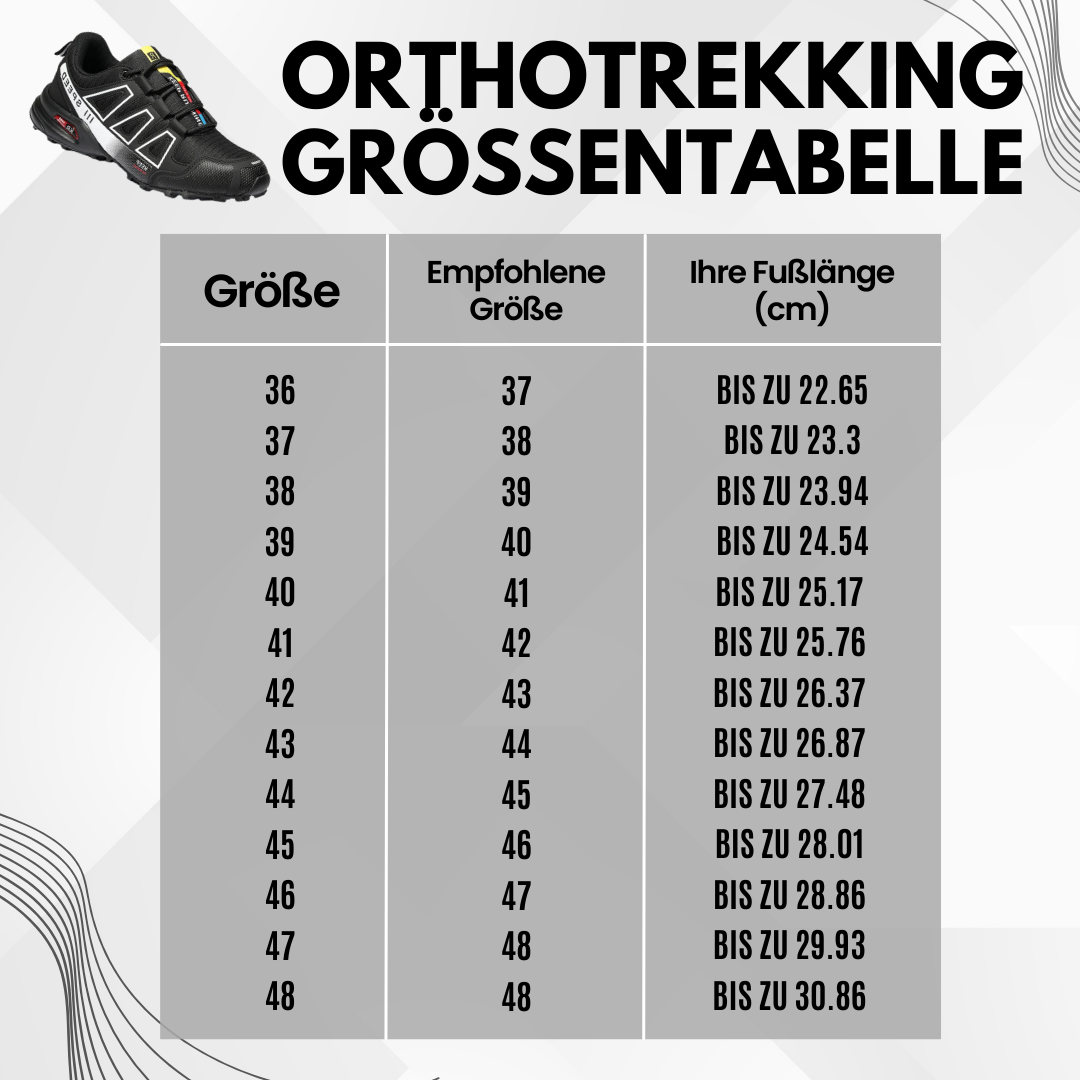 OrthoTrekking – Ergonomische & Gesunde Trekking u.-Wanderschuhe für besseren Schlaf