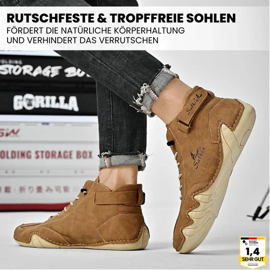 Alpaka - orthopädische, wasserdichte & rutschfeste Leder-Barfußschuhe für Schwangerschaft & Nachgeburt