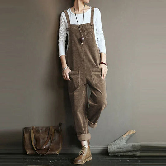 Zwergini-Mode - Lässiger Cord-Jumpsuit