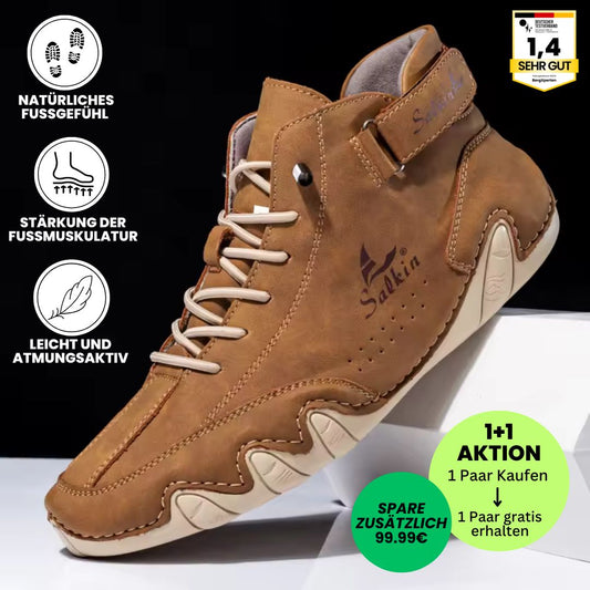Alpaka - orthopädische, wasserdichte & rutschfeste Leder-Barfußschuhe - Sonderaktion 1+1 Gratis
