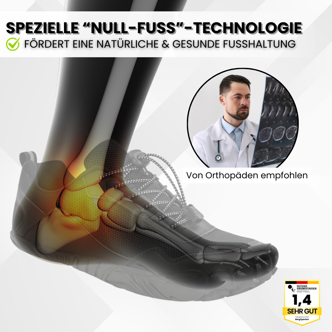 EarthWalk - orthopädischer & wasserdichter Barfußschuh für Herbst und Winter - Sonderaktion 1+1 Gratis