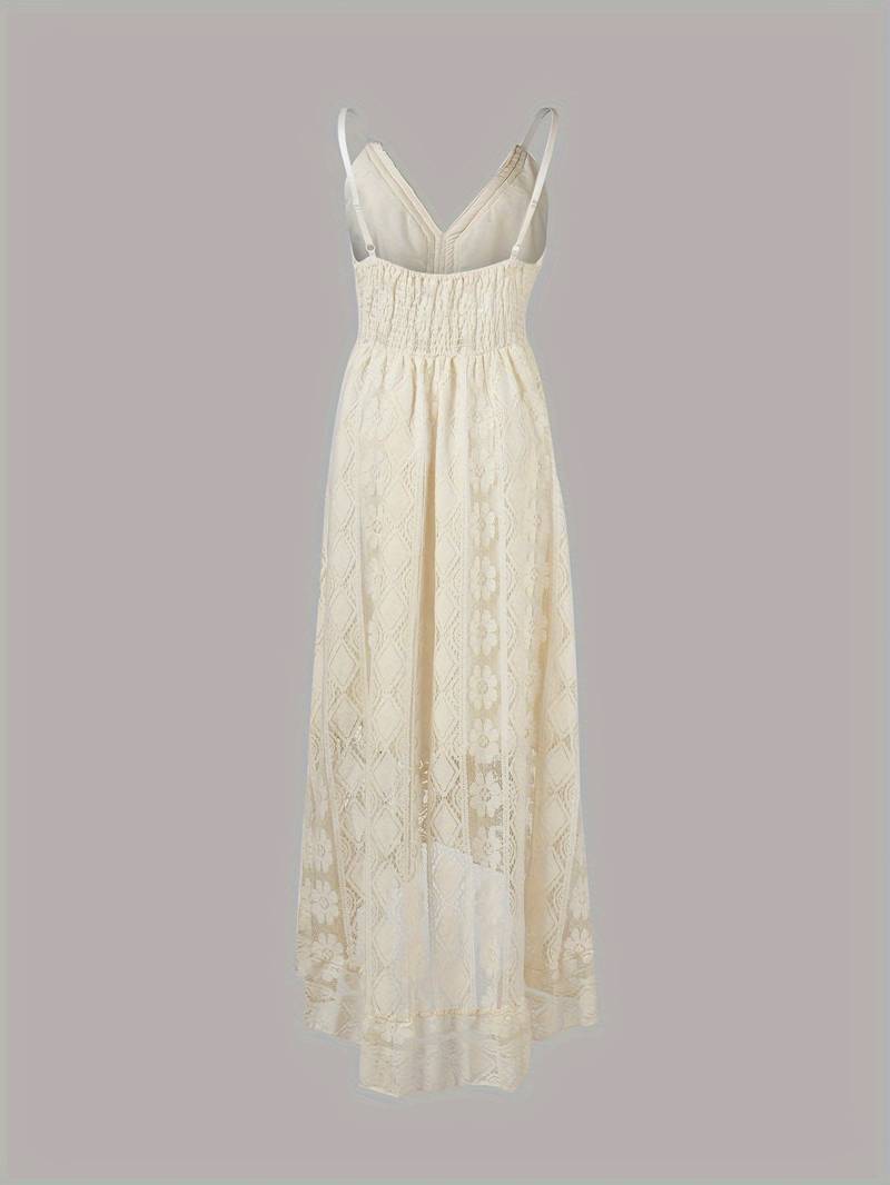 Zwergini-Mode – boho-maxi-sommerkleid mit spaghettiträgern und v-ausschnitt