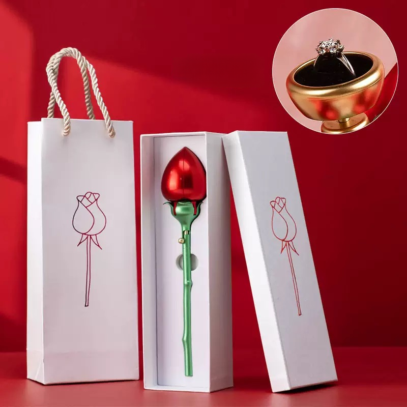 Rosen-Schmuckbox als Valentinsgeschenk