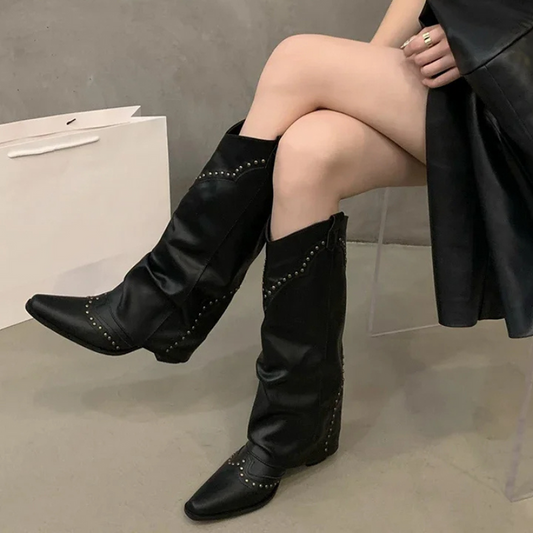 Knöchelstiefel Cowboy Stiefel Damen