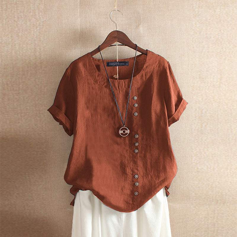 Zwergini-Mode – Bluse aus hochwertiger Baumwolle mit schönem Knopfverschluss