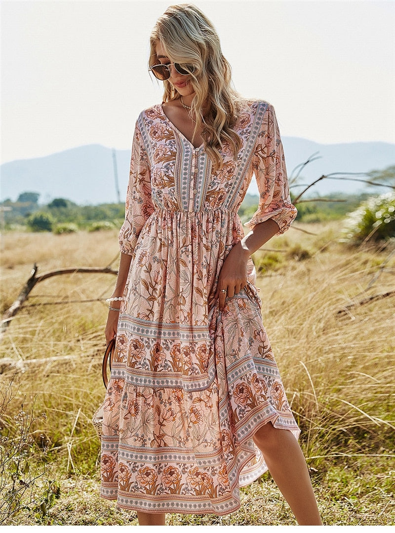Zwergini-Mode | Stilvolles Boho Sommerkleid