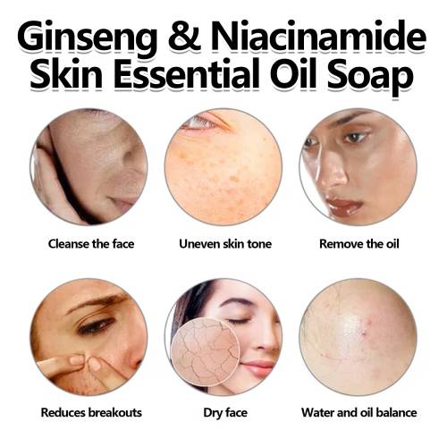 Ginseng Gesichtsseife mit Niacinamid