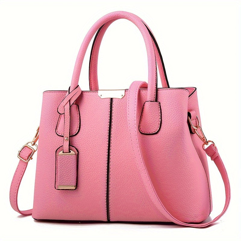 Zwergini-Mode – Schicke All Season Geräumige PU Handtasche für Frauen