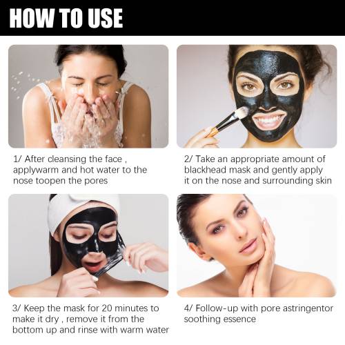 Aktivkohle Peel-Off Maske mit Hamamelis