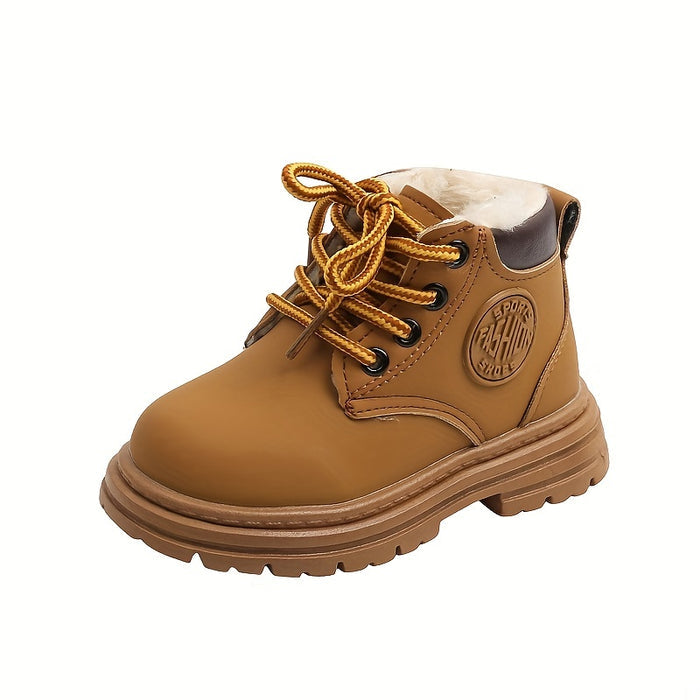 kaufsy | Wasserfeste Fleece-Winterstiefel für Jungen – Mit Warmfutter & Profilsohle