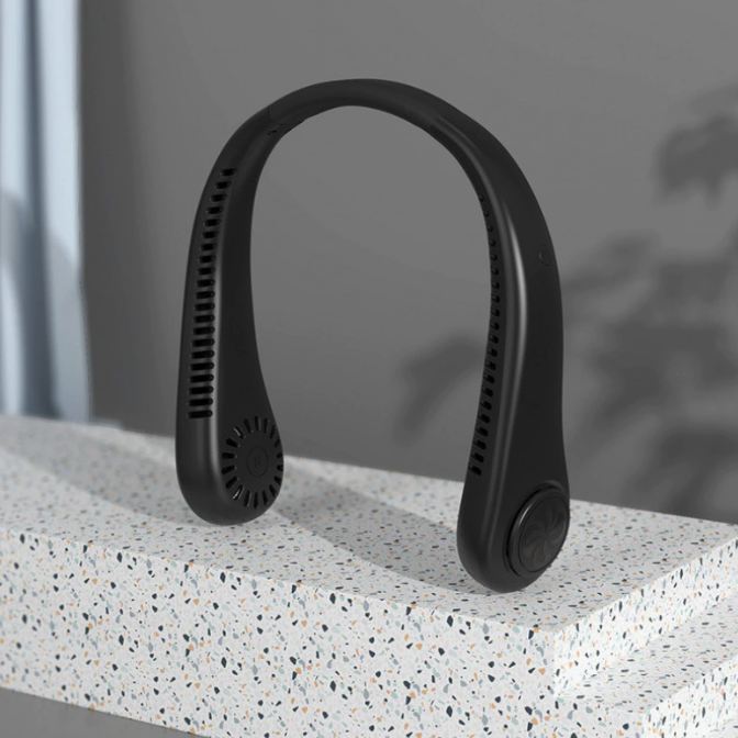 Rotorloser USB-Nackenventilator, leise und freihändig