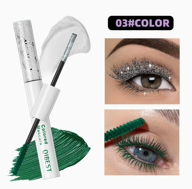 2-in-1 Mascara mit Farbschimmer und Matt-Finish, wasserfest