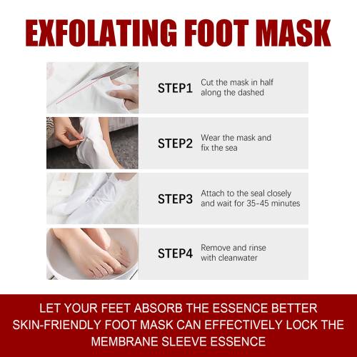 Peeling-Fußmaske mit Salicyl- und Apfelsäure