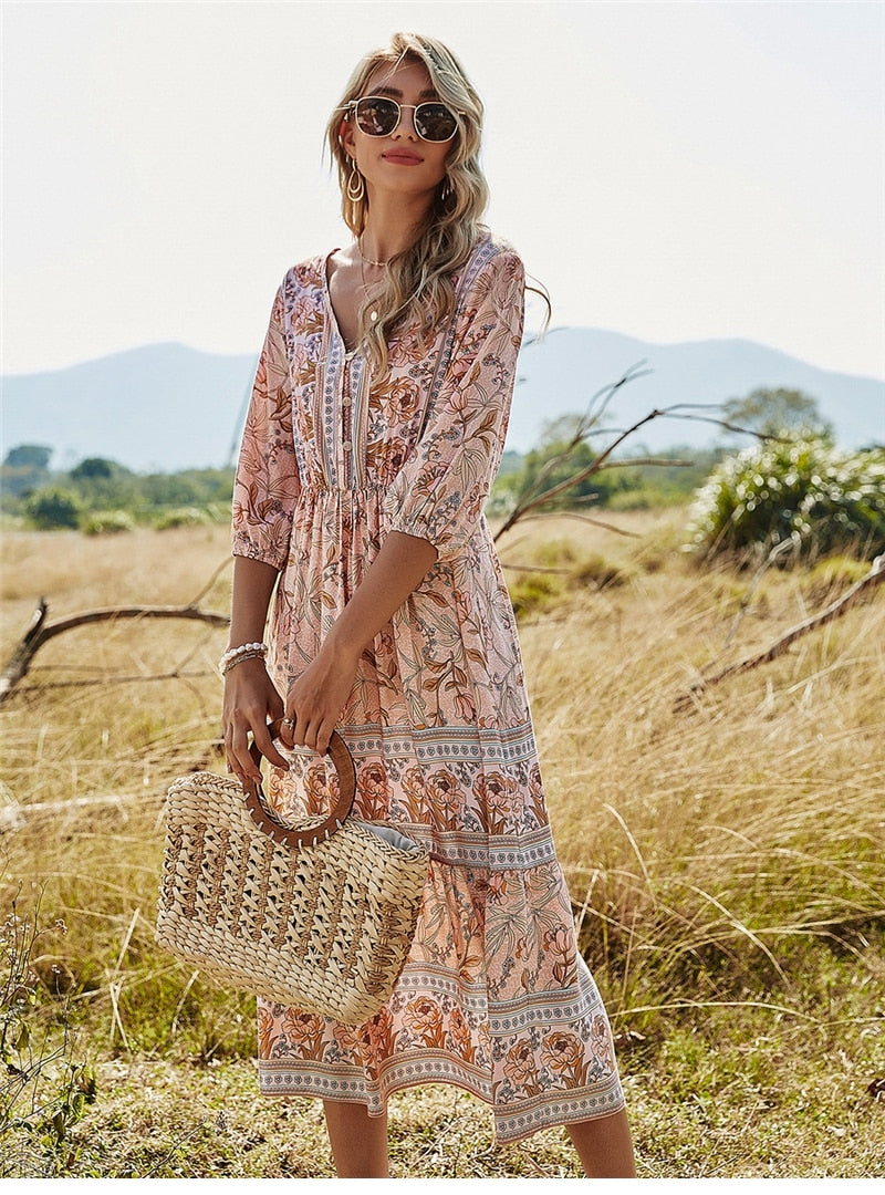 Zwergini-Mode | Stilvolles Boho Sommerkleid
