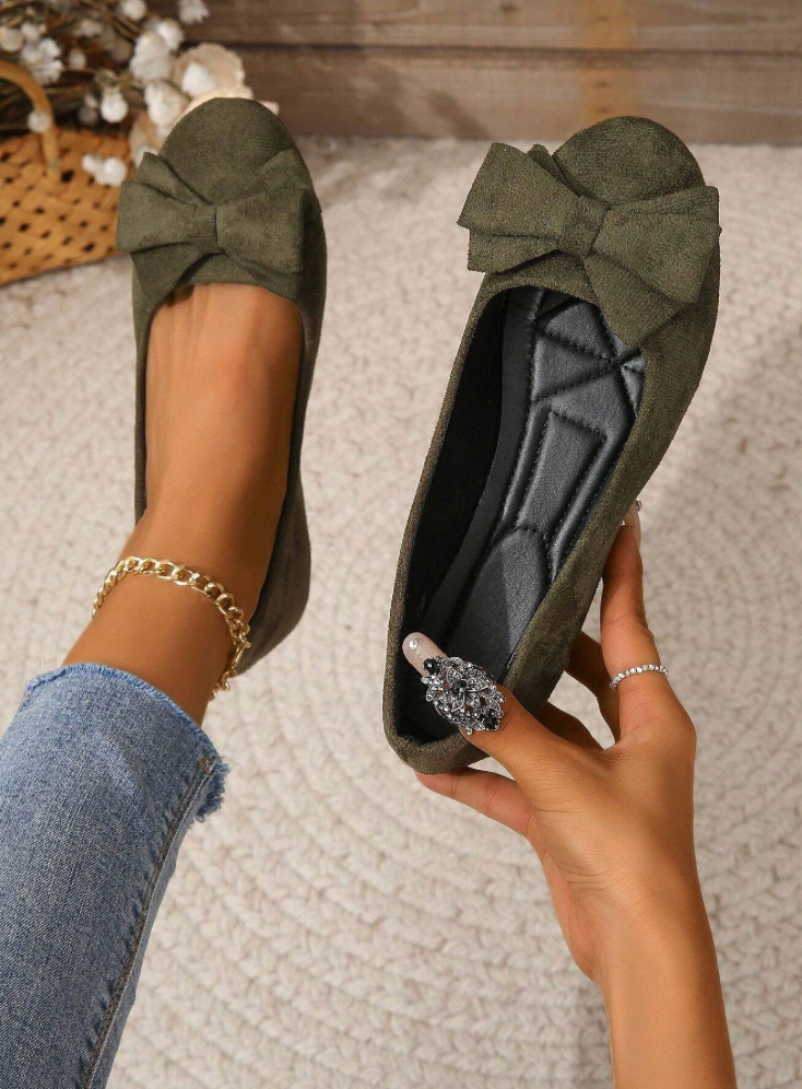 Zwergini-Mode | Orthopädische Flache Schuhe mit Fliege