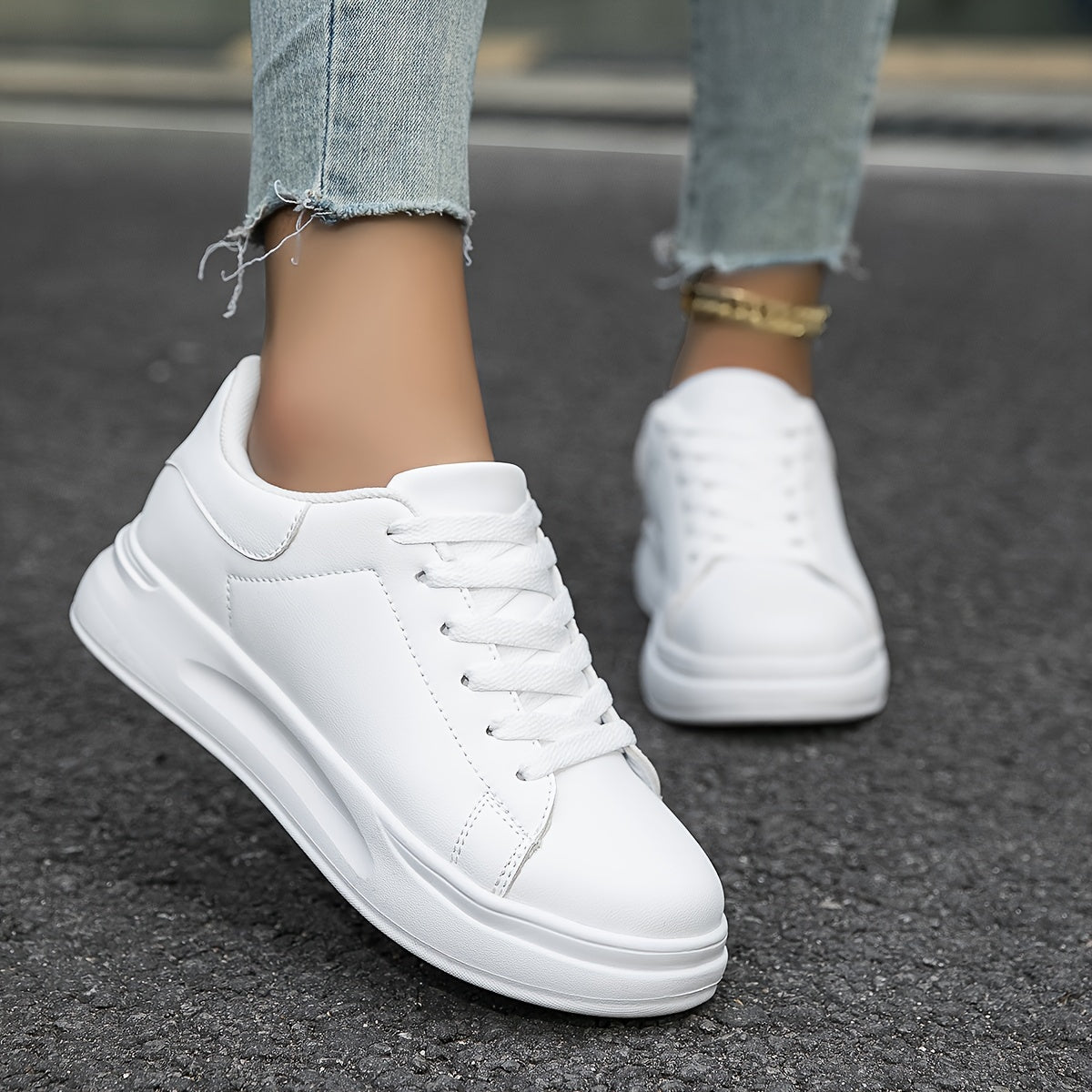 Zwergini-Mode | Damen Weiße Sneakers Casual