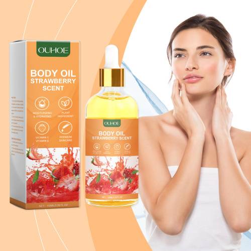 Erdbeer Massageöl mit Jojoba und Argan