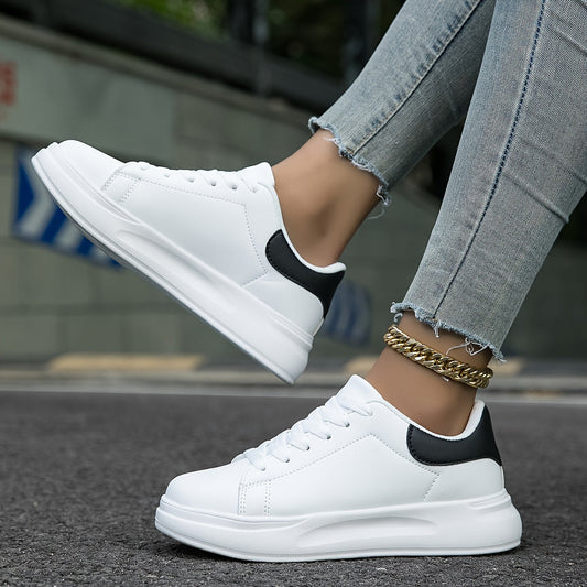 Zwergini-Mode | Damen Weiße Sneakers Casual