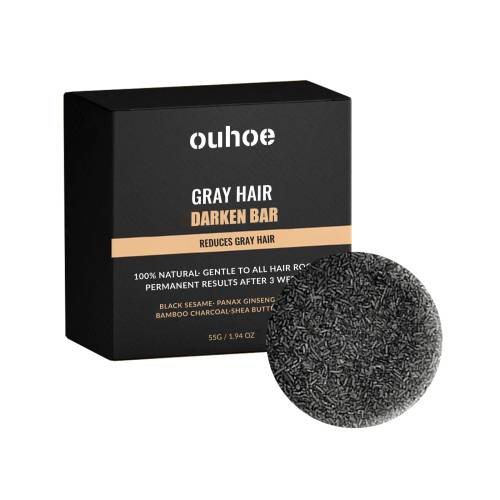 Schwarzer Shampoo-Bar