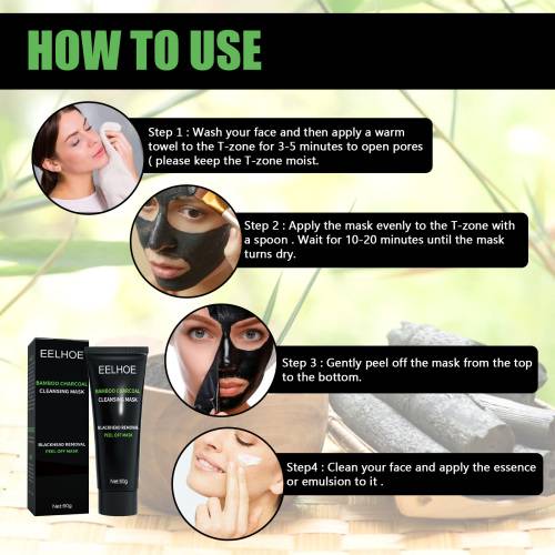 Bambuskohle Peel-Off Maske für die T-Zone
