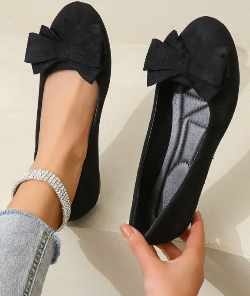 Zwergini-Mode | Orthopädische Flache Schuhe mit Fliege