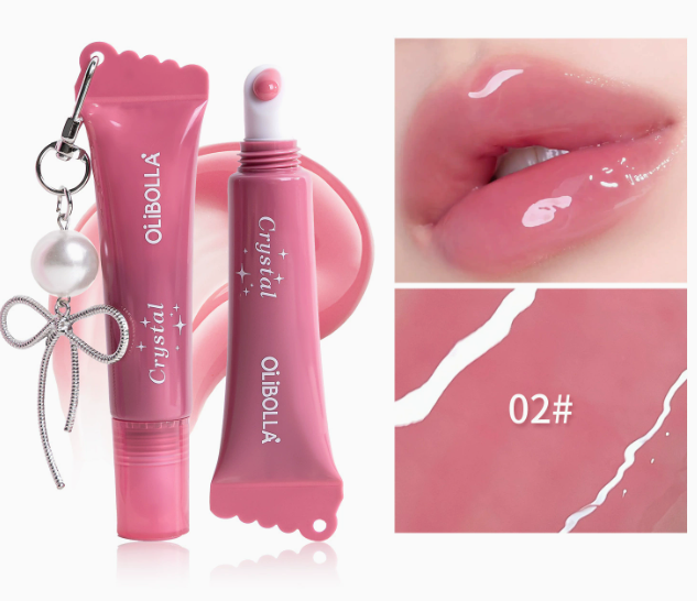 Peptid Lip Glaze Serum, getönter Lipgloss mit Hochglanz