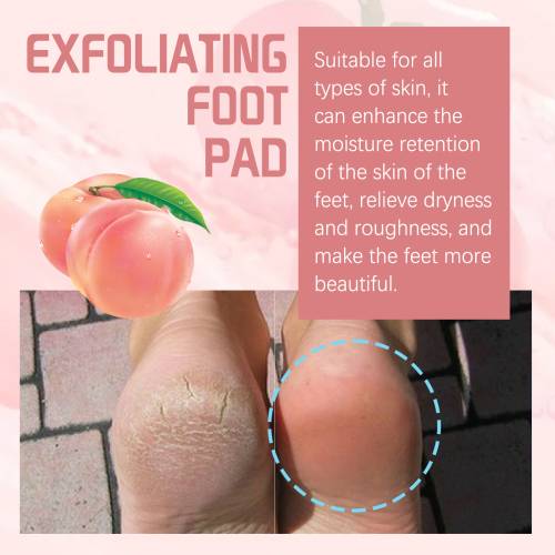 Pfirsich Peeling-Fußmaske für trockene, raue Füße