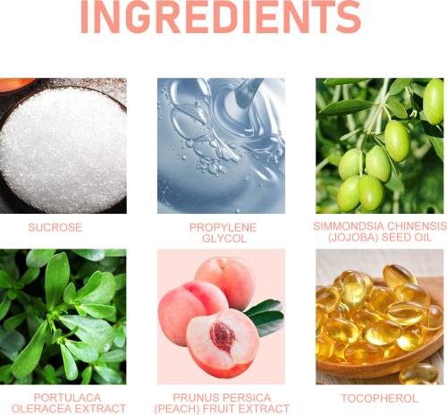 Pfirsich Lippenpeeling mit Vitamin E